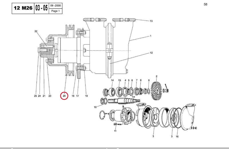 RW PUMP PULLEY GILKES 15033080E