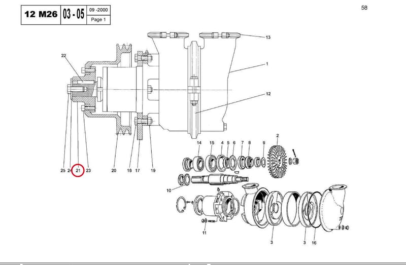 RW PUMP PULLEY HUB 15033390R