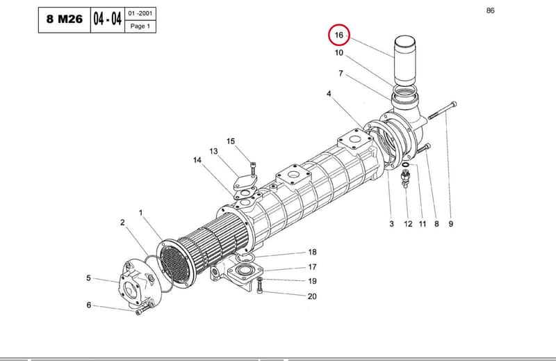 CONNECTING TUBE 15034130W