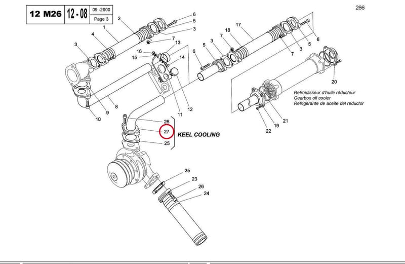 TUBE E.B.8/12M26AN K.C.TRONCON 15035060G