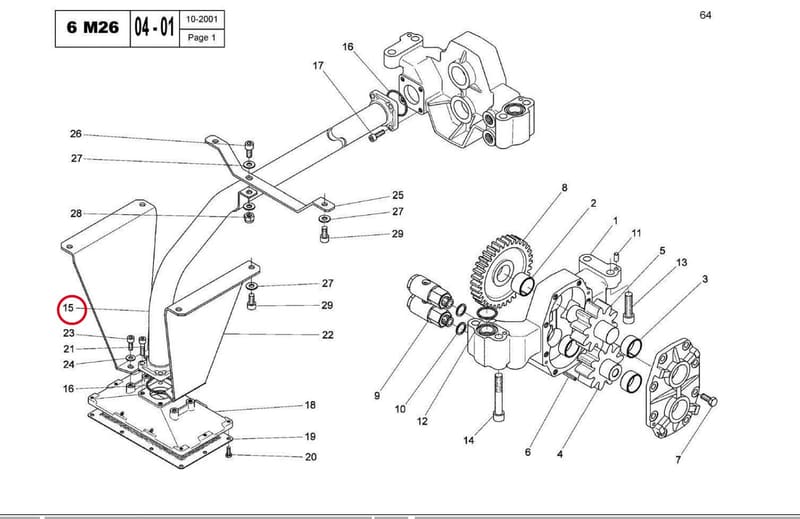 OIL PUMP SUCTION TUBE 15041320L