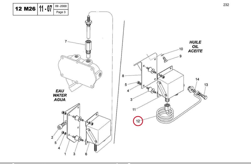 OIL PRESSURE TUBE DANFOSS 15041441S