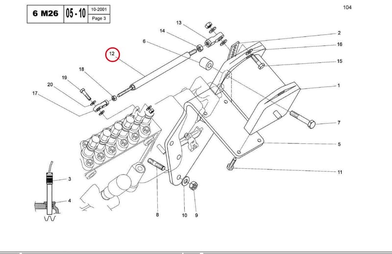 CONTROL ROD 15051321G