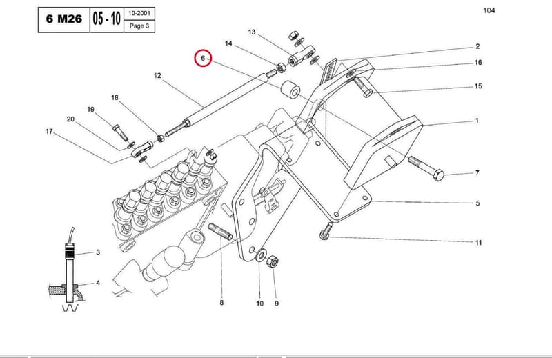 SPACER 10,5 22 20,5 15052540G