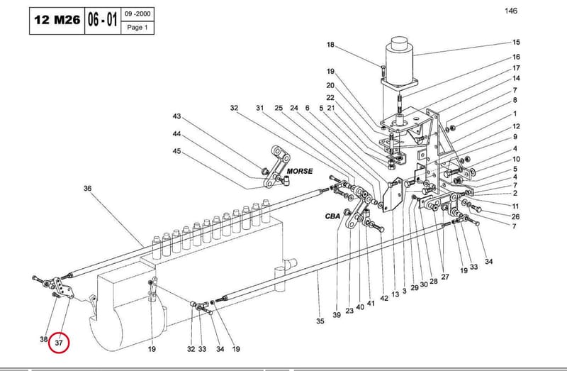 SPEED LEVER EXTENSION PIECE 15060200H
