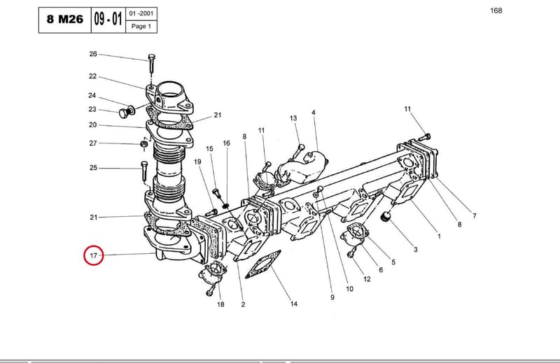 EXHAUST ELBOW 15090810E