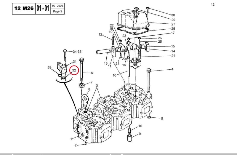 WATER BRIDGE SQUARE GASKET 15090980P