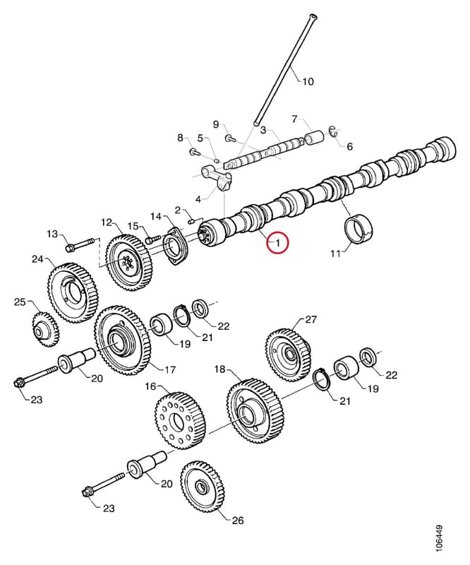 CAMSHAFT - THIS PRODUCT IS REPLACED! 1509919