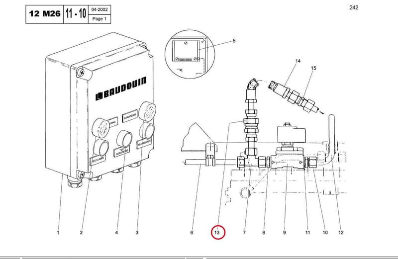 CHECK VALVE 2 BARS 15111110V