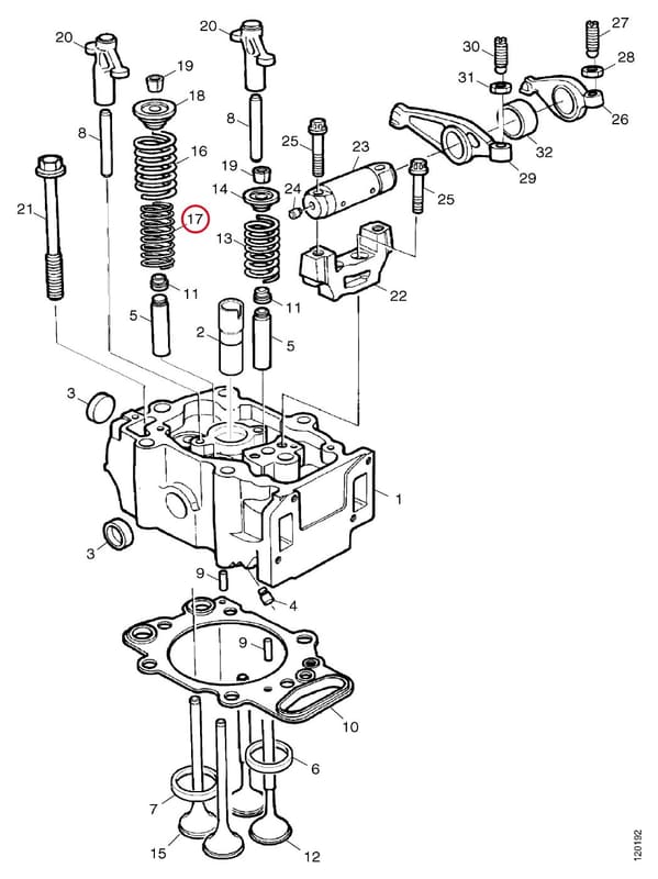 VALVE SPRING EXH. - THIS PRODUCT IS REPLACED! 1519701