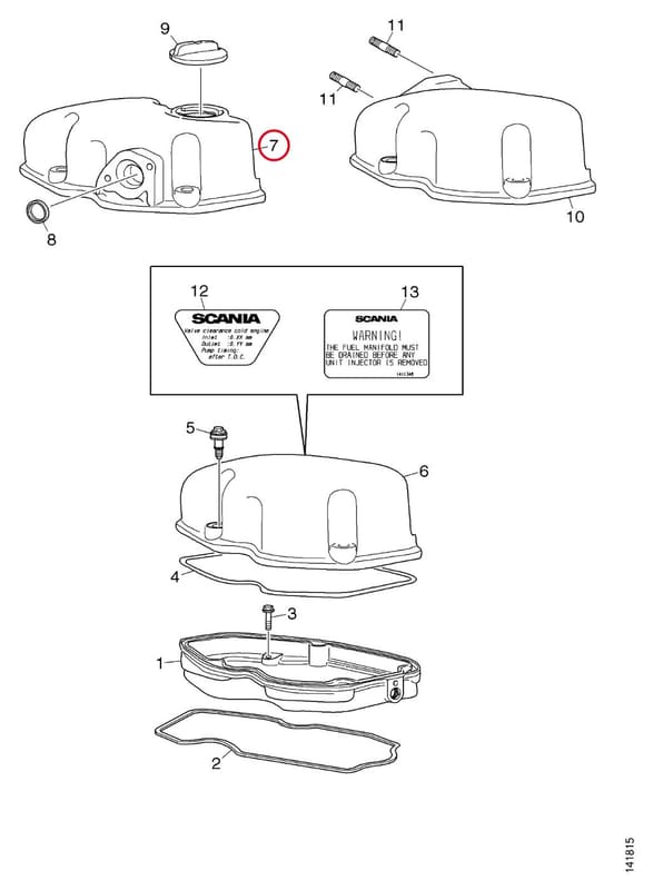 VALVE COVER 1528924