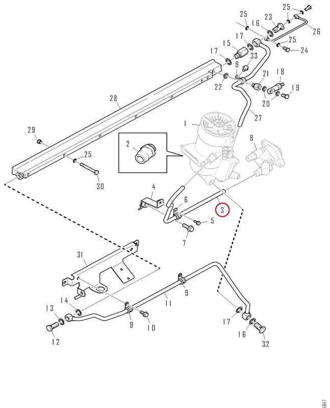 FUEL PIPE 1533720