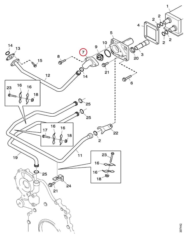 THERMOSTAT HOUSING 1536410