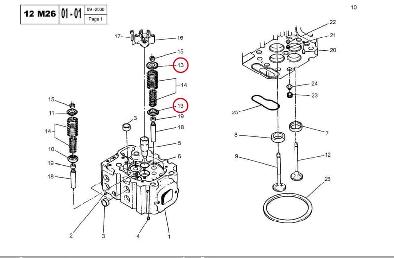 UPPER AND LOWER CUP KIT 15519070E