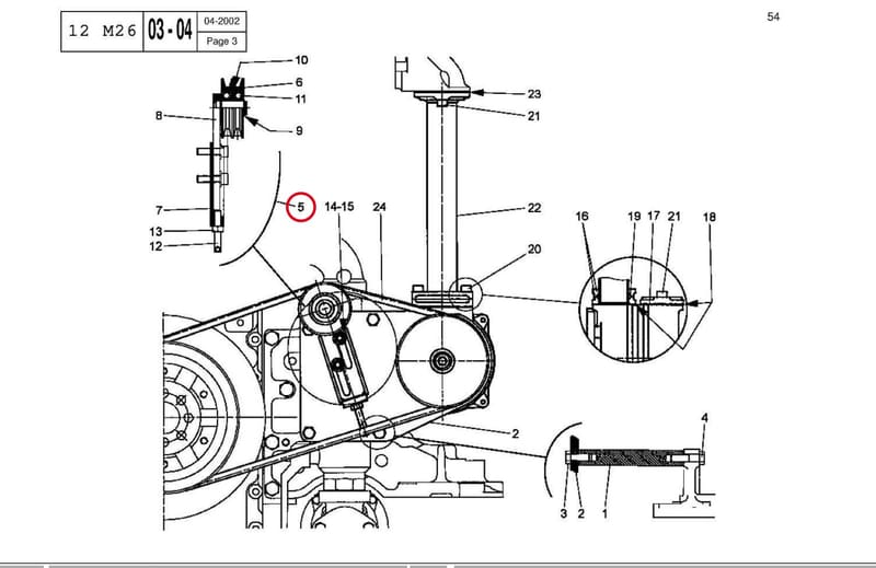 BELT TIGHTENER P12M26/ 15531460X