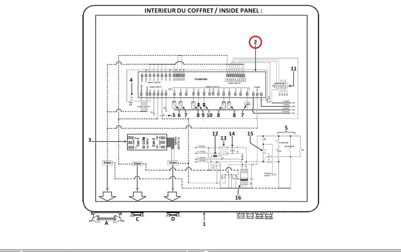 ID-DCU MARINE ENGINE CONTROL PANEL V2 16200185X-PR
