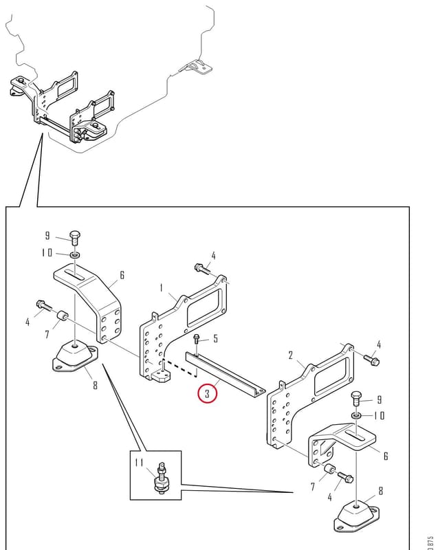 ENGINE BRACKET 1764481