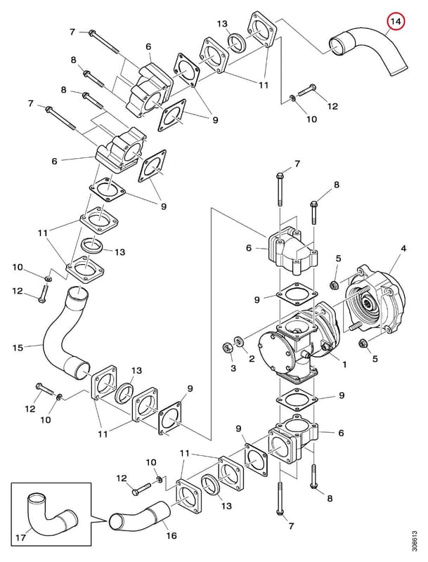 WATER PIPE - THIS PRODUCT IS REPLACED! 1774641