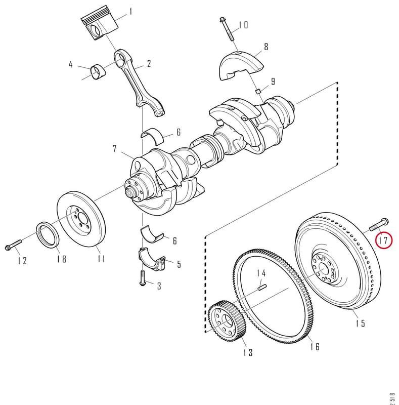 FLYWHEEL HOUSING BOLT 1779128