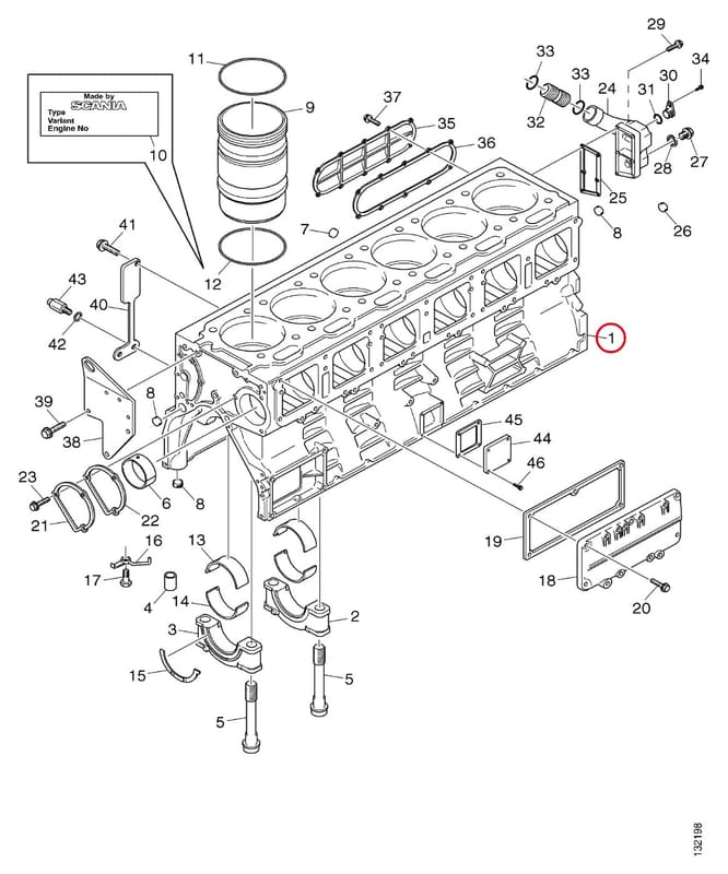 ENGINE BLOCK 1789621