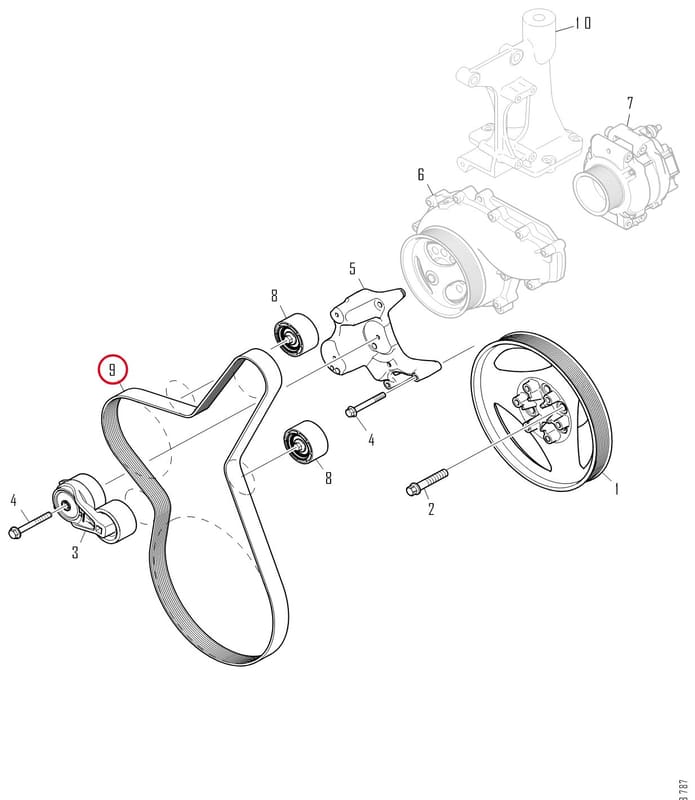 POLY-V-BELT 1793596