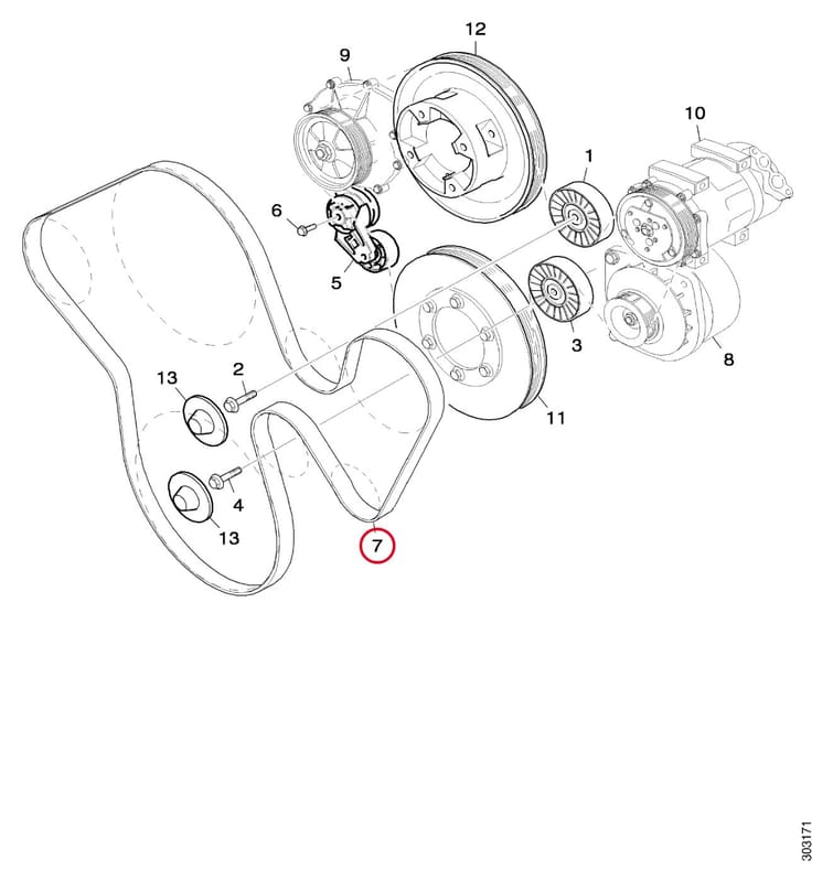 POLY-V-BELT 1800524