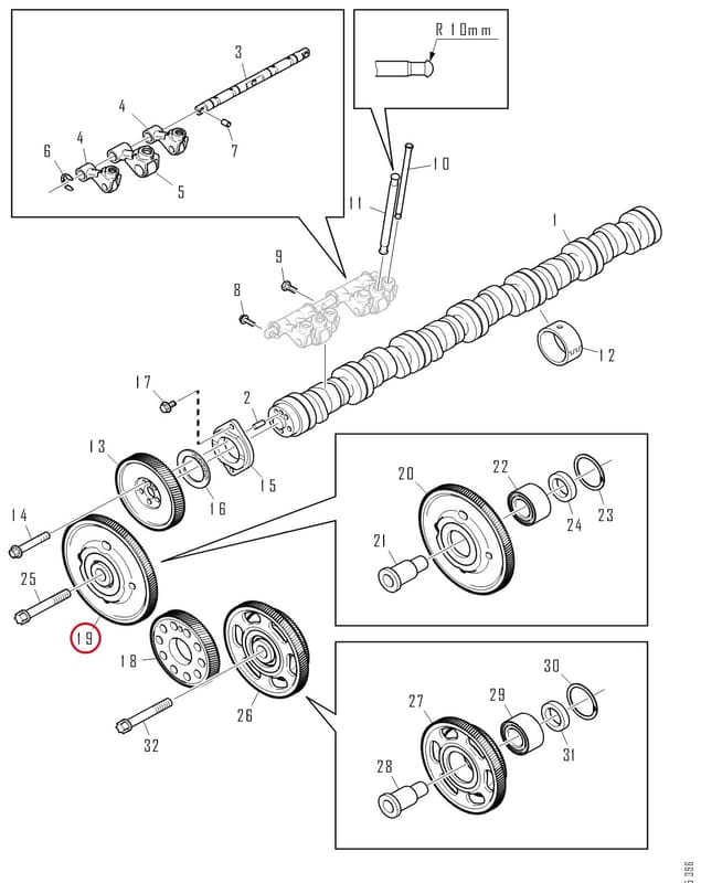 TIMING GEAR - RENOVERET 1801558R