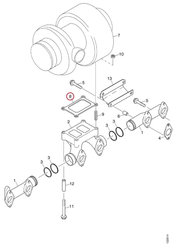 EXHAUST GASKET - THIS PRODUCT IS REPLACED! 1801737