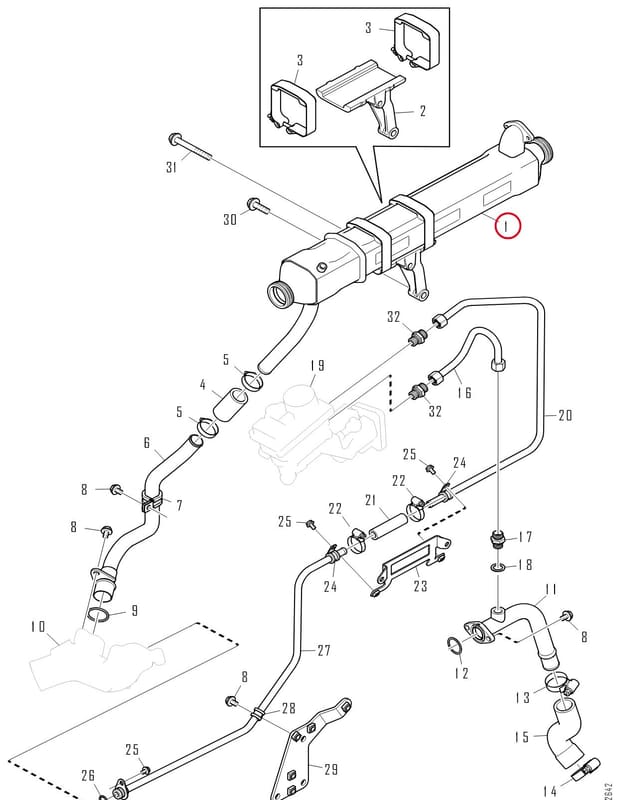 EGR-COOLER 1803282