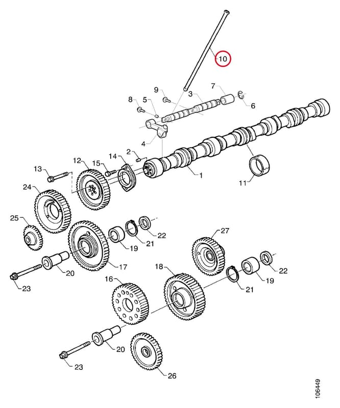 PUSHROD - - THIS PRODUCT IS REPLACED! 1822763