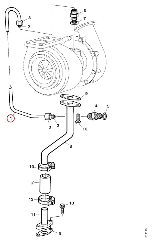 LUBE PIPE 1848624