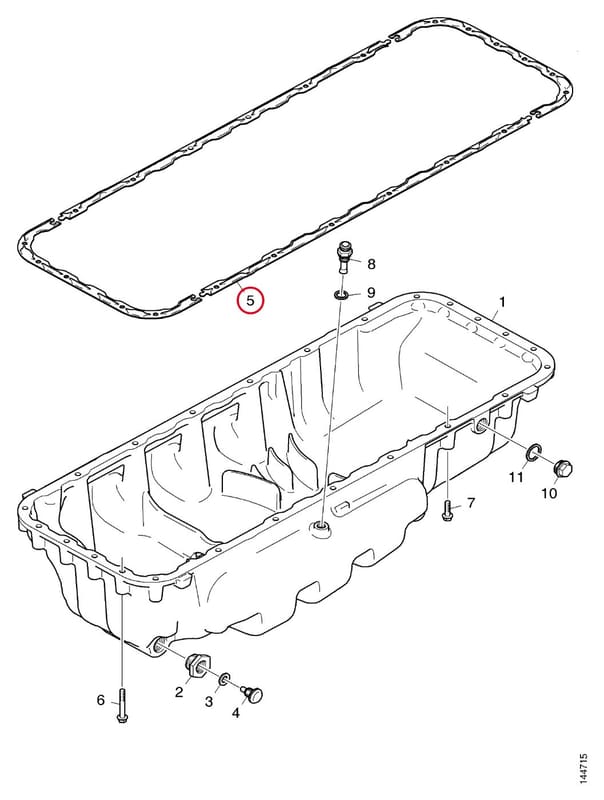 OIL PAN GASKET 1865676