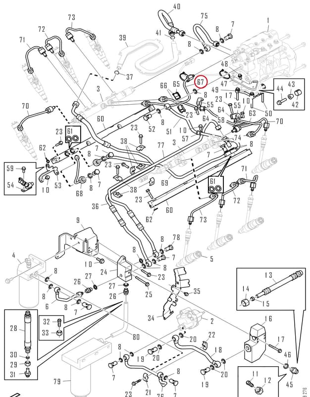 Fuel steel pipes 1892278