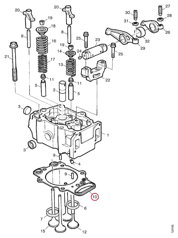 CYLINDER HEAD GASKET - THIS PRODUCT IS REPLACED! 1892765