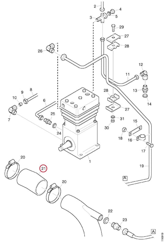 HOSE - THIS PRODUCT IS REPLACED! 189706