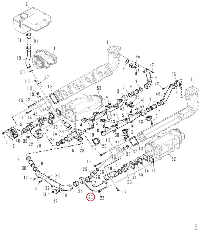 COOLANT PIPE 1901300