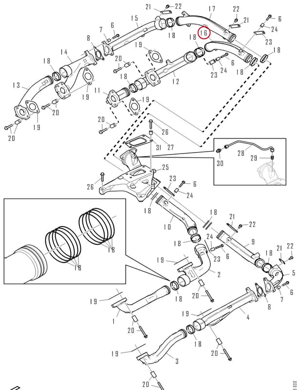 EXHAUST PIPE 1921203