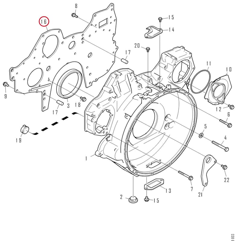 TIMING GEAR PLATE 1937085