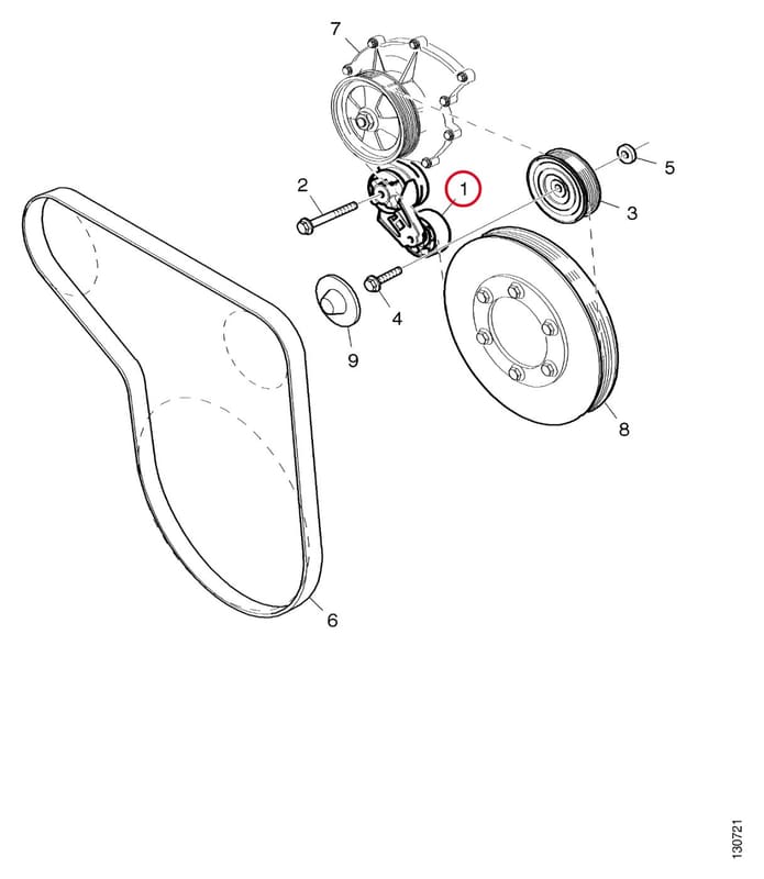 BELT TENSIONER - THIS PRODUCT IS REPLACED! 2023359