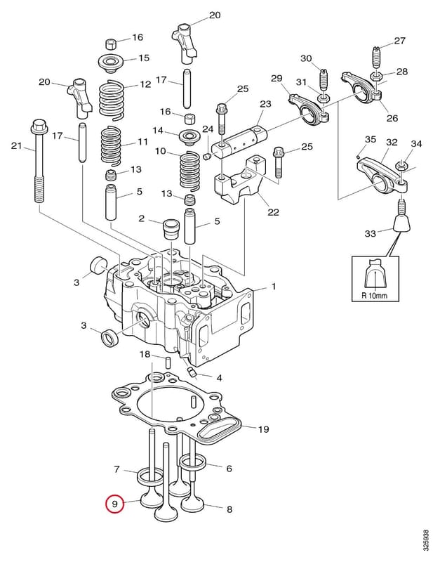 EXHAUST VALVE 30 gr. - THIS PRODUCT IS REPLACED! 2026052