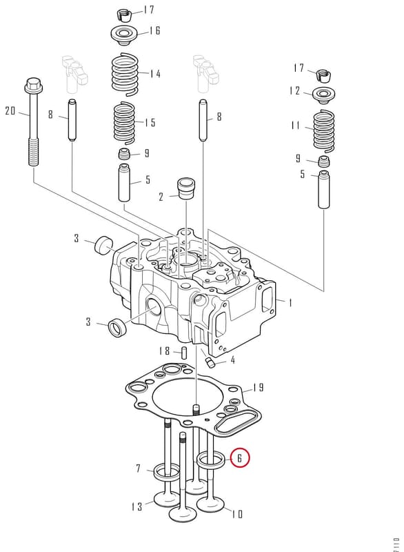 VALVE SEAT RING 2037887