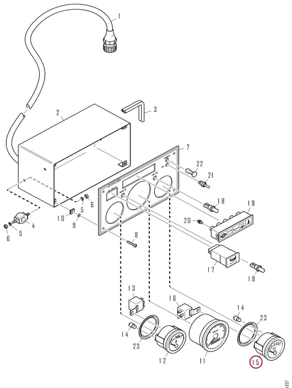 OIL PRESSURE GAUGE 2051862