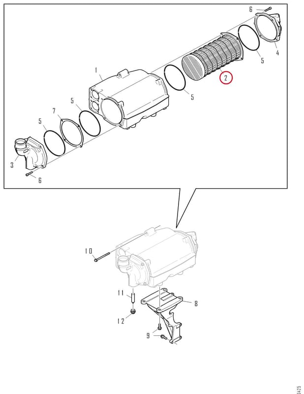 COOLER CORE 2062814