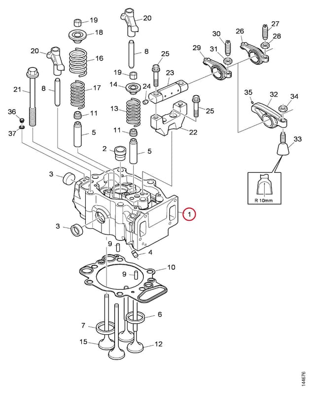 NEW CYLINDER HEAD- THIS PRODUCT IS REPLACED! 2081239