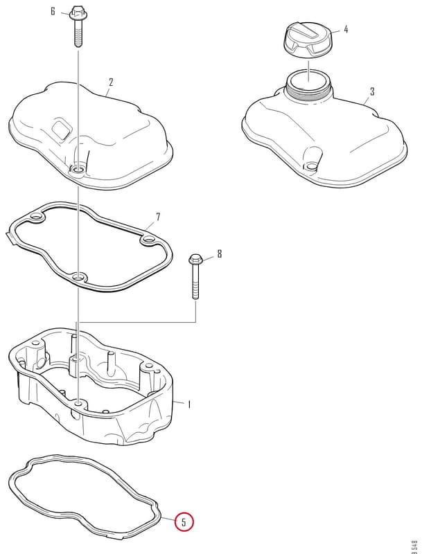 ROCKER COVER GASKET 2130216