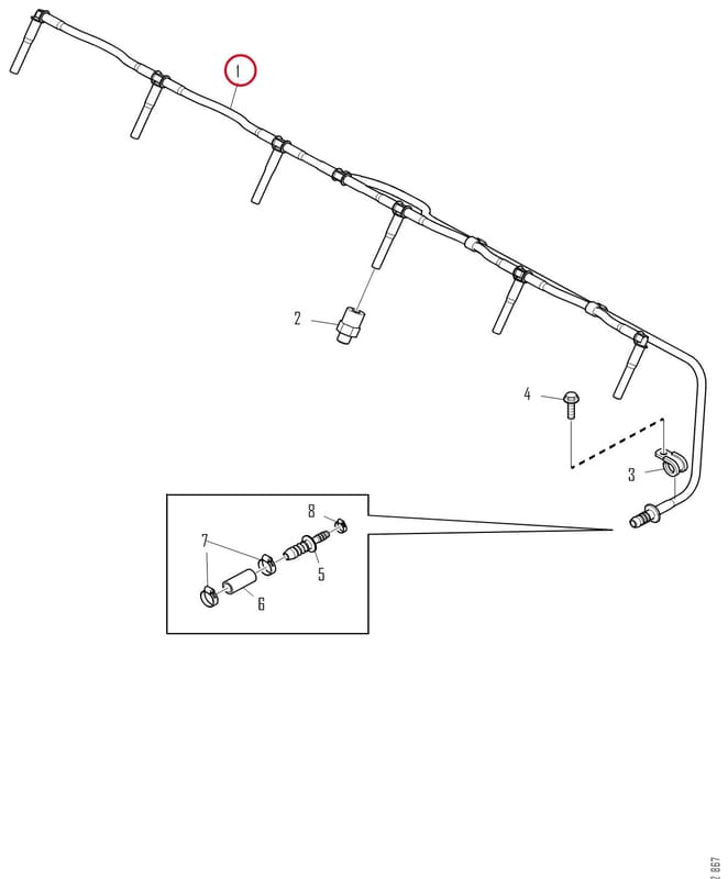 BLEED PIPE 2145694