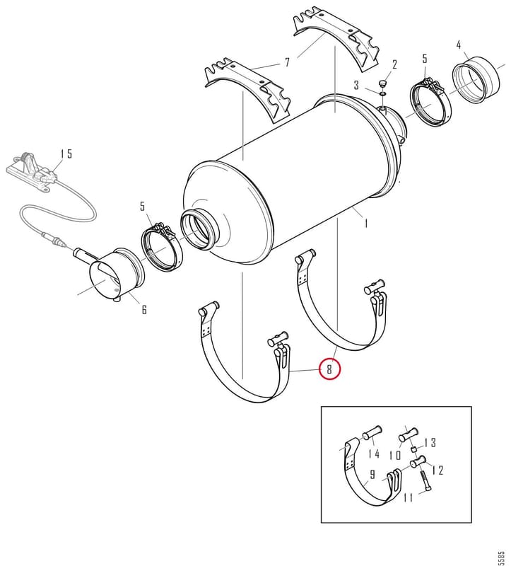 RETAINING STRAP 2181324