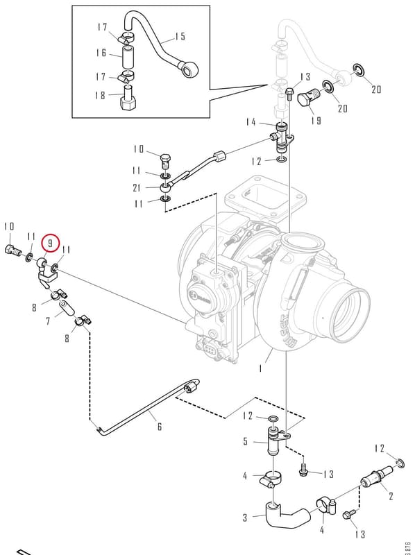 COOLANT PIPE 2187207