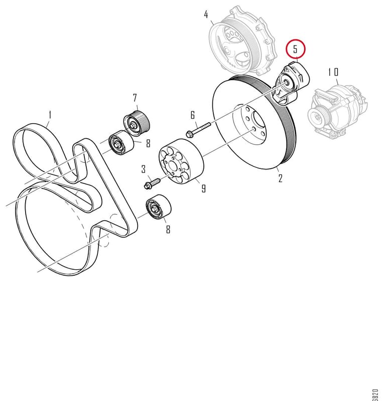 BELT TENSIONER 2197391
