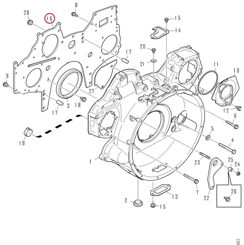 TIMMING GEAR PLATE 2201984